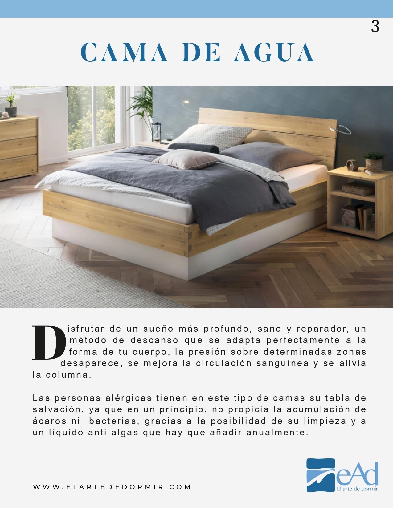 Cama de Agua EAD Luxe - EAD - El Arte de Dormir