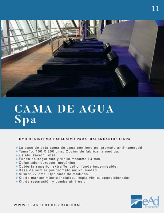 Cama de agua Spa - EAD - El Arte de Dormir