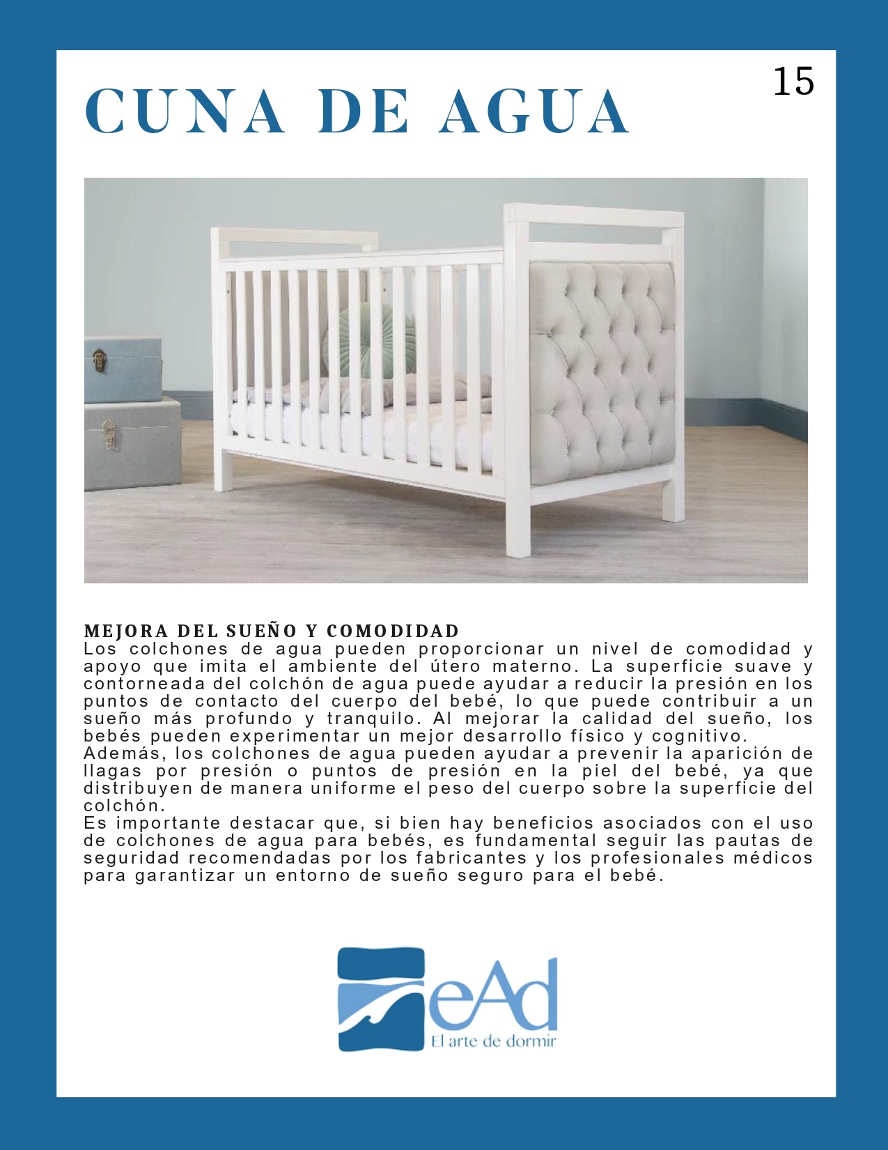 Cuna de agua - EAD - El Arte de Dormir